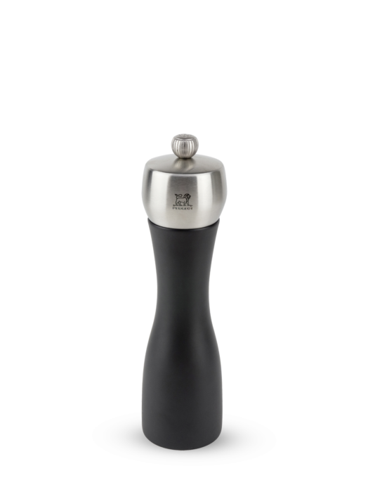 Fidji Manual Pepper Mill Beech Wood And Stainless Steel Black
