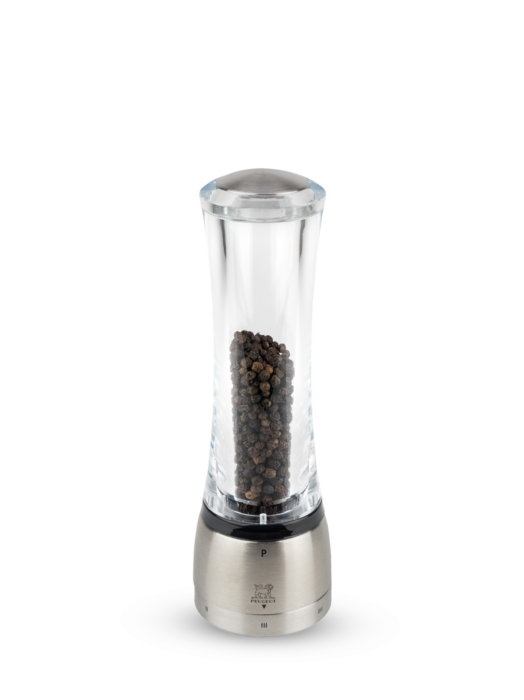 Daman U Select Manual Pepper Mill Acrylic And Stainless Steel 21 Cm Peugeot Saveurs