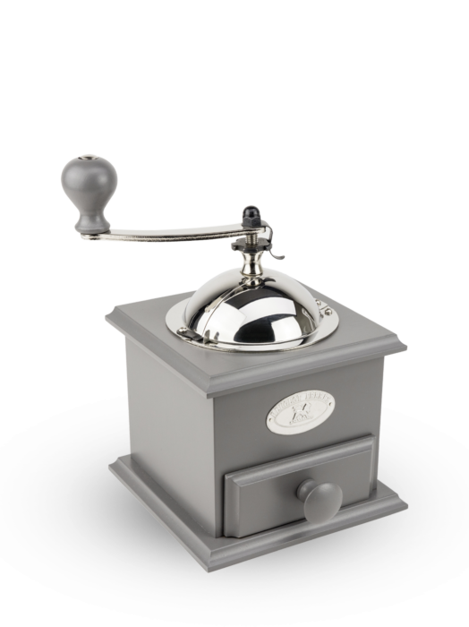 Cottage Manual Coffee Mill Grey Wood 21 Cm Peugeot Saveurs
