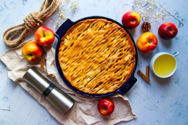 Apple pie without refined sugar or butter